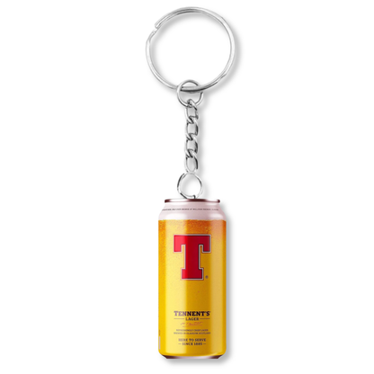 Tennent's Yellow Can Keyring