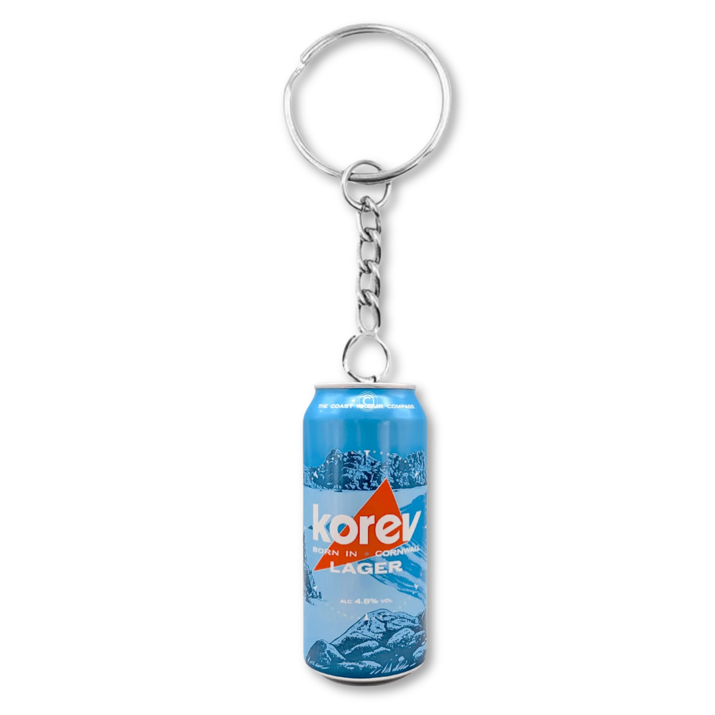 Korev Lager St Austell Can Keyring