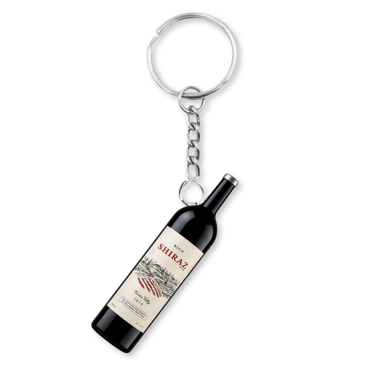 Rico Shiraz Wine Bottle Keyring