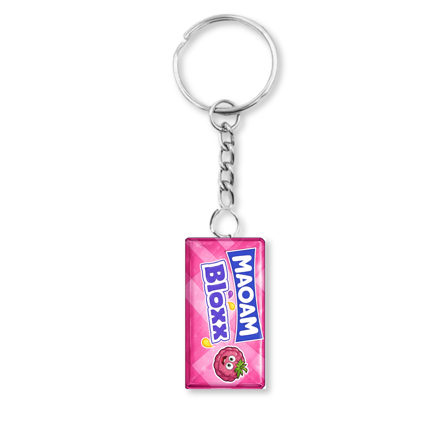 Maoam Bloxx Raspberry Keyring