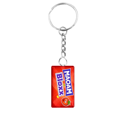 Maoam Bloxx Strawberry Keyring
