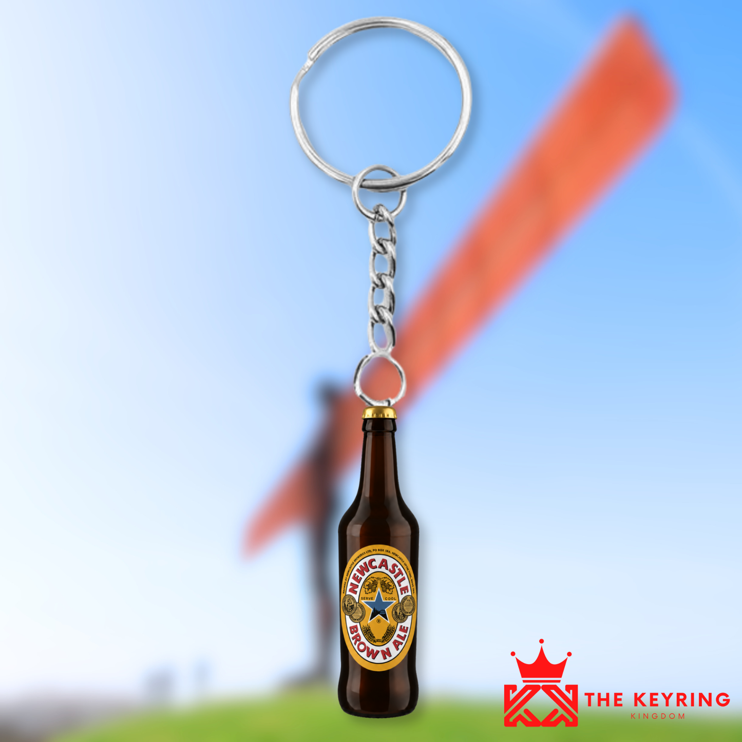 Newcastle Brown Ale Bottle Keyring