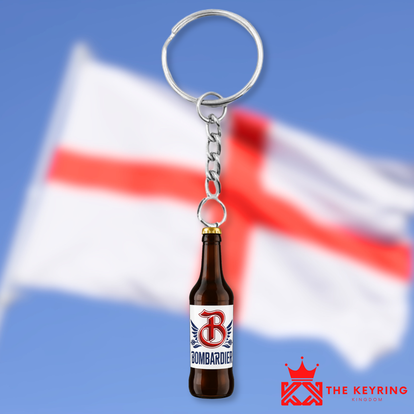 Bombardier Bottle Keyring