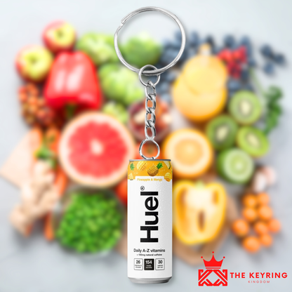 Huel Pineapple & Mango Can Keyring