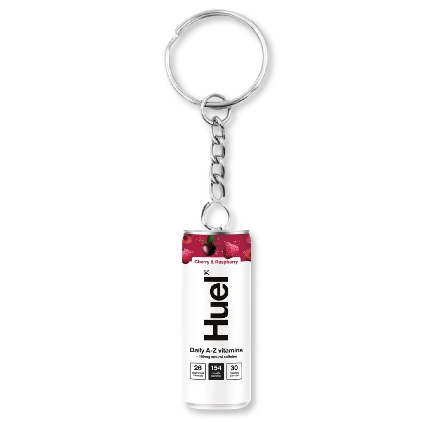 Huel Cherry & Raspberry Can Keyring