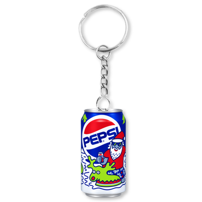 Retro Christmas Pepsi Keyring