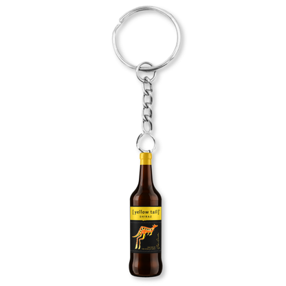Yellow Tail Shiraz Wine Bottle Keyring