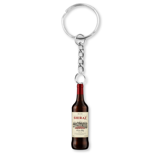 Rico Shiraz Wine Bottle Keyring
