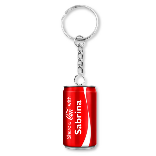 Personalised Coke Keyring