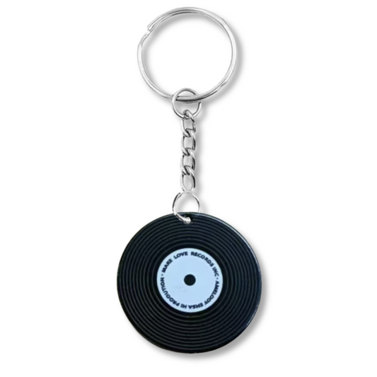 Retro Vinyl Record Keyring