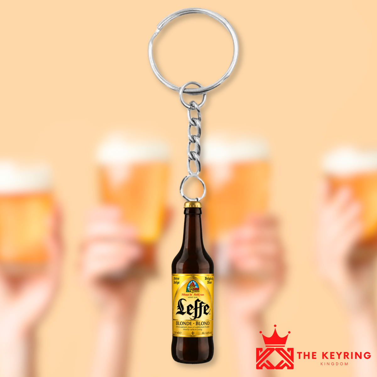 Leffe Blonde Bottle Keyring