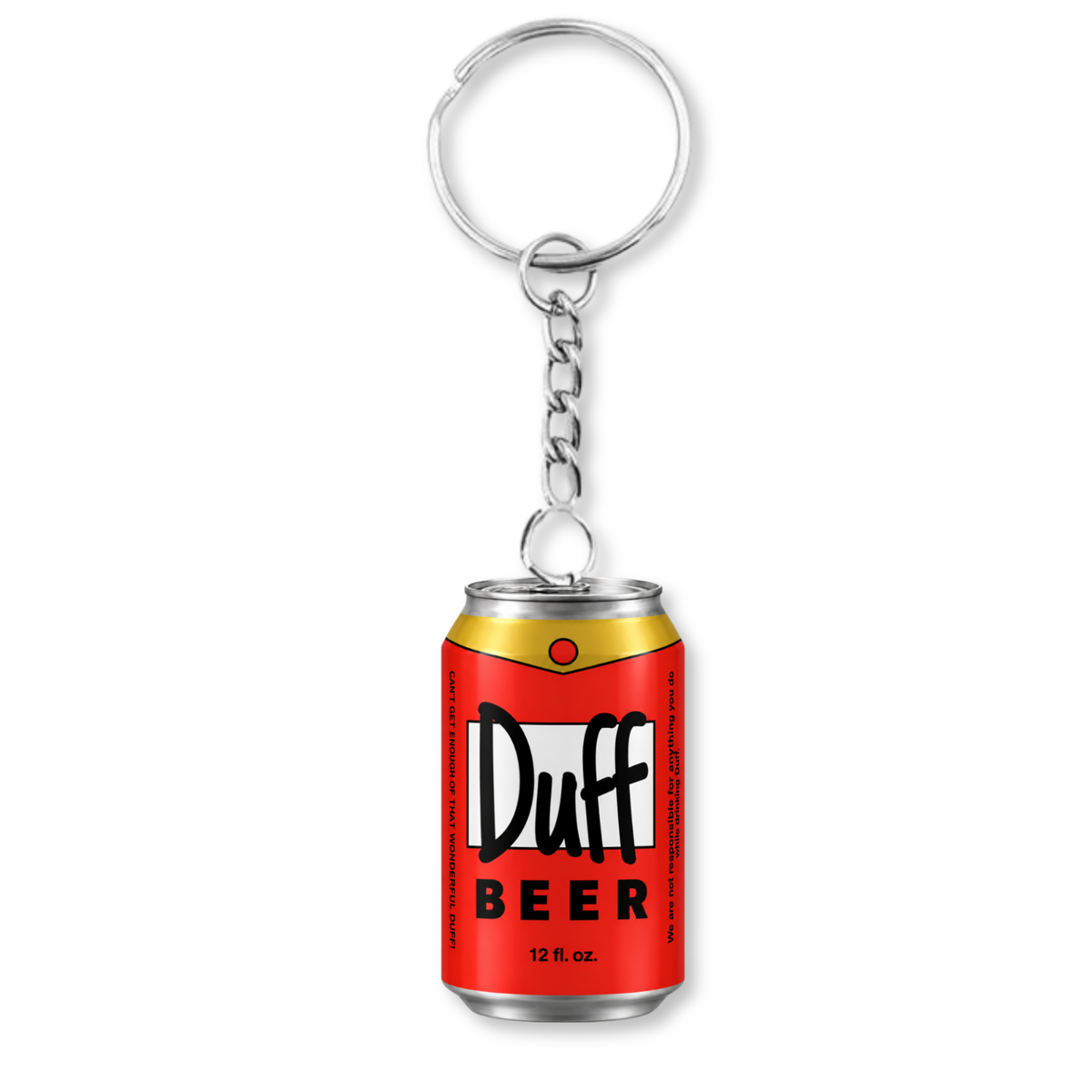 Duff Beer Can Keyring