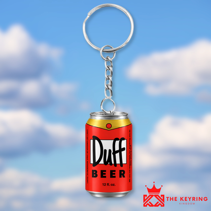 Duff Beer Can Keyring