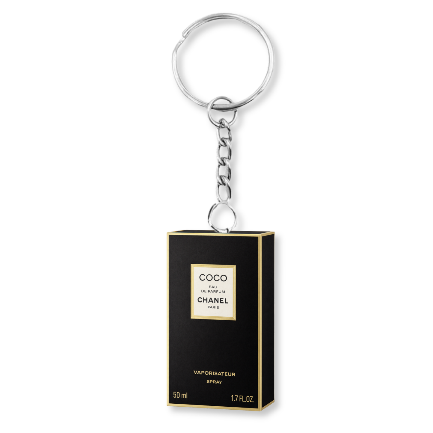 Coco Chanel Perfume Box Keyring
