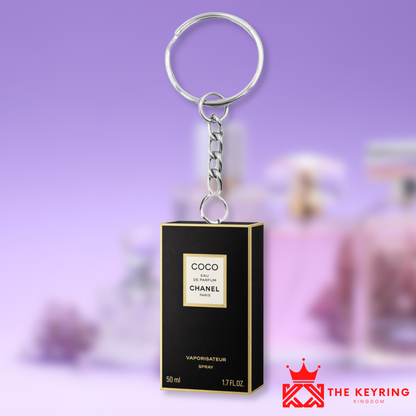 Coco Chanel Perfume Box Keyring