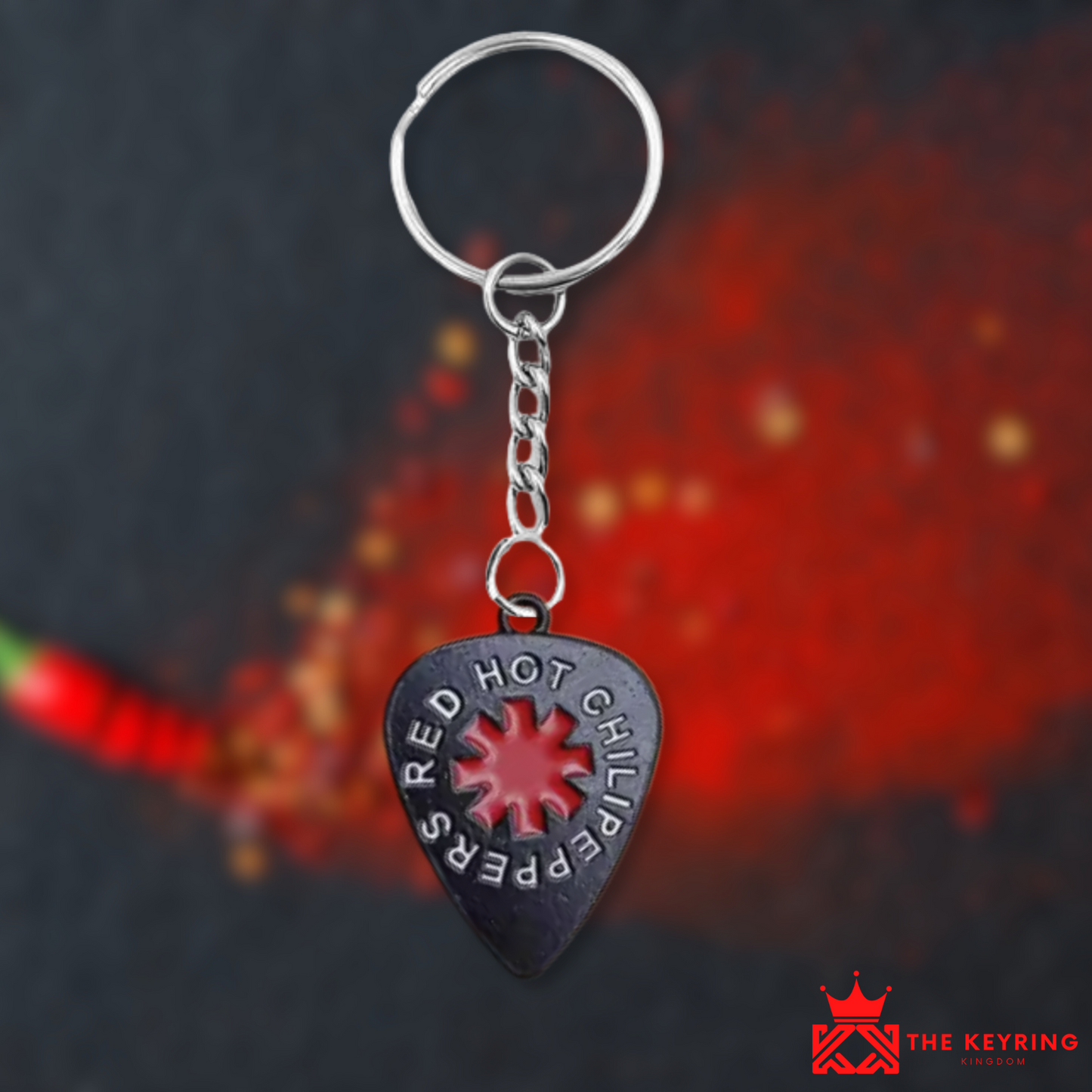 Red Hot Chilli Peppers Plectrum Keyring