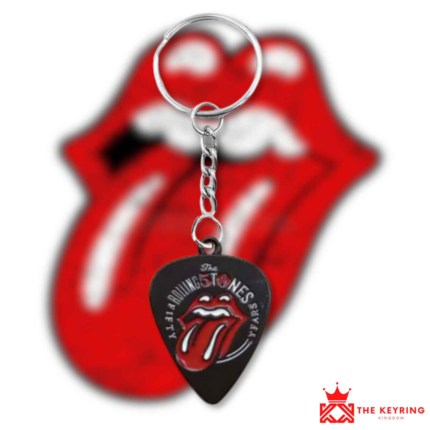 Rolling Stones Plectrum Keyring