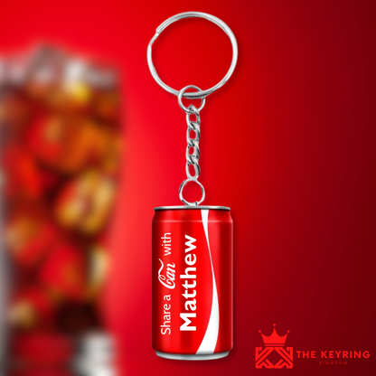 Personalised Coke Keyring