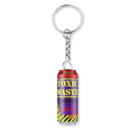 Toxic Waste Cherry Energy Drink Keyring