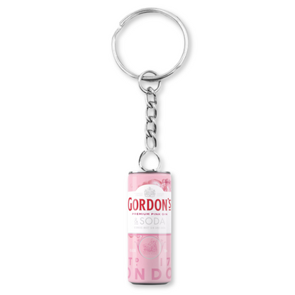 Gordon's Pink Gin Soda Can Keyring