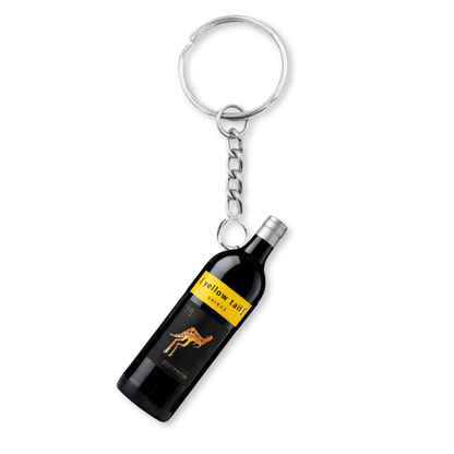 Yellow Tail Shiraz Wine Bottle Keyring