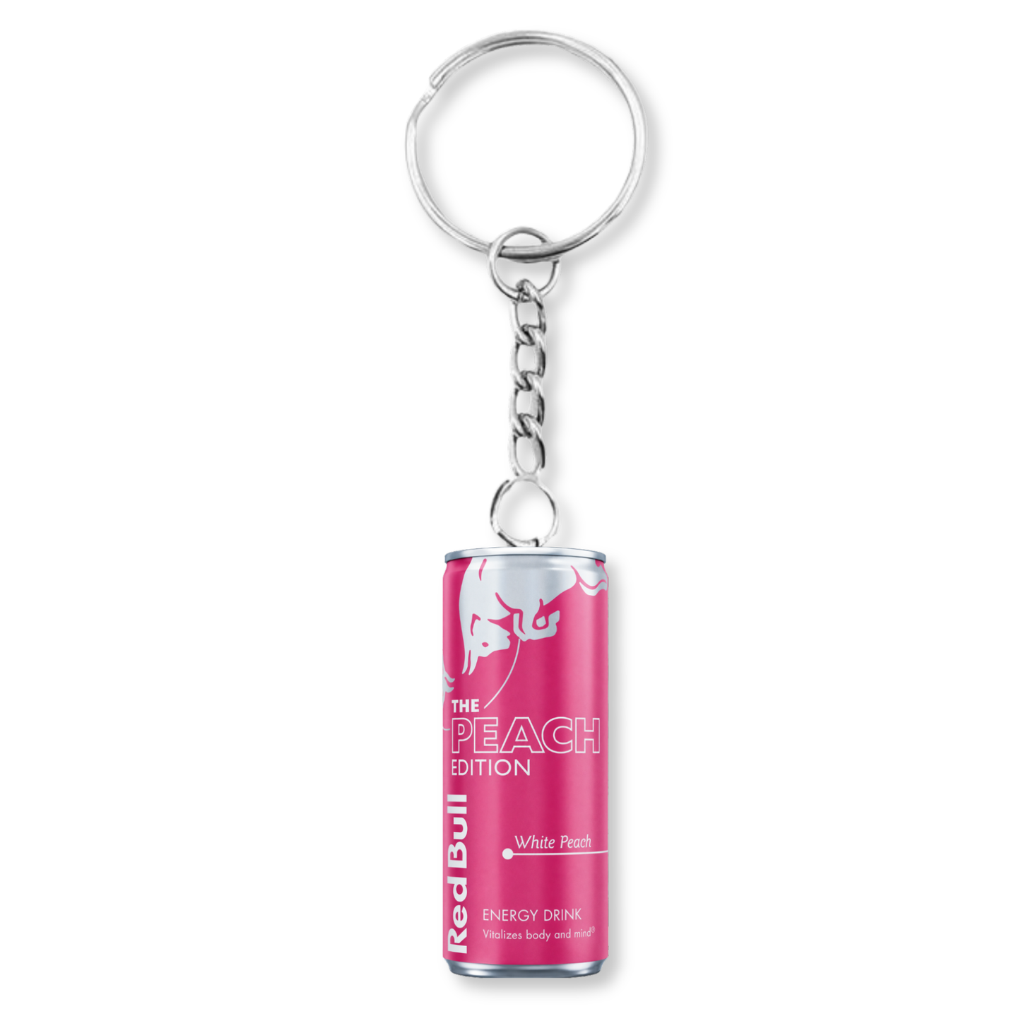 Red Bull White Peach Edition Keyring