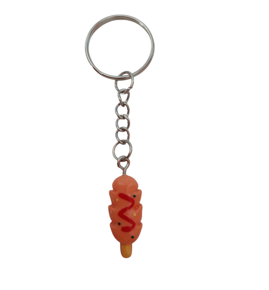 Corndog Keyring