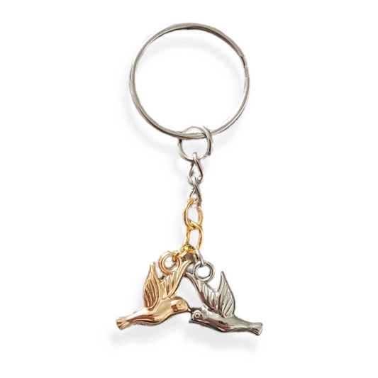 Flying Doves Keyring