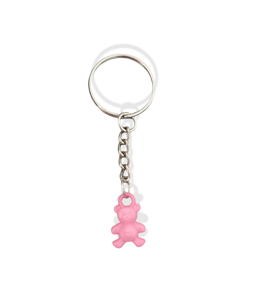 Pink Teddy Bear Keyring