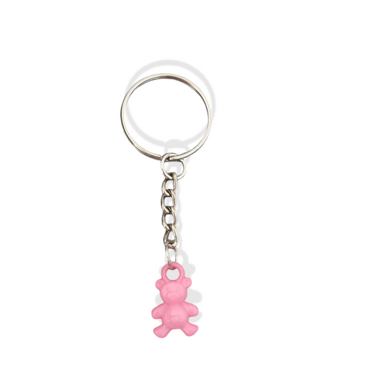 Pink Teddy Bear Keyring