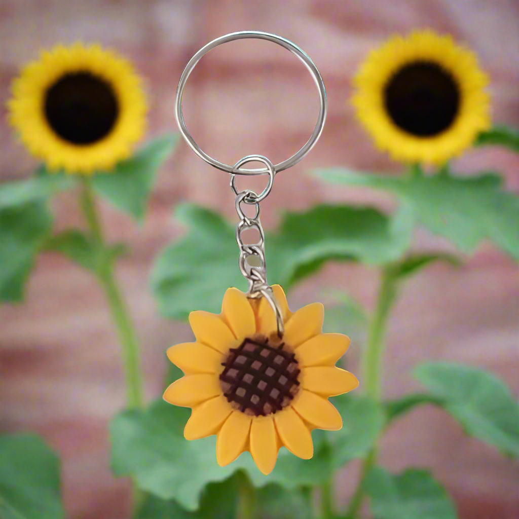 Sunflower Keyring