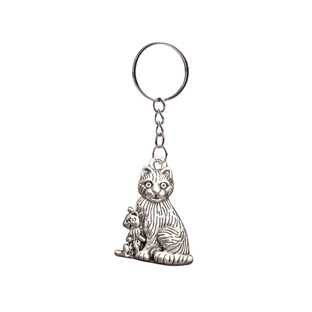 Tabby Cat Keyring