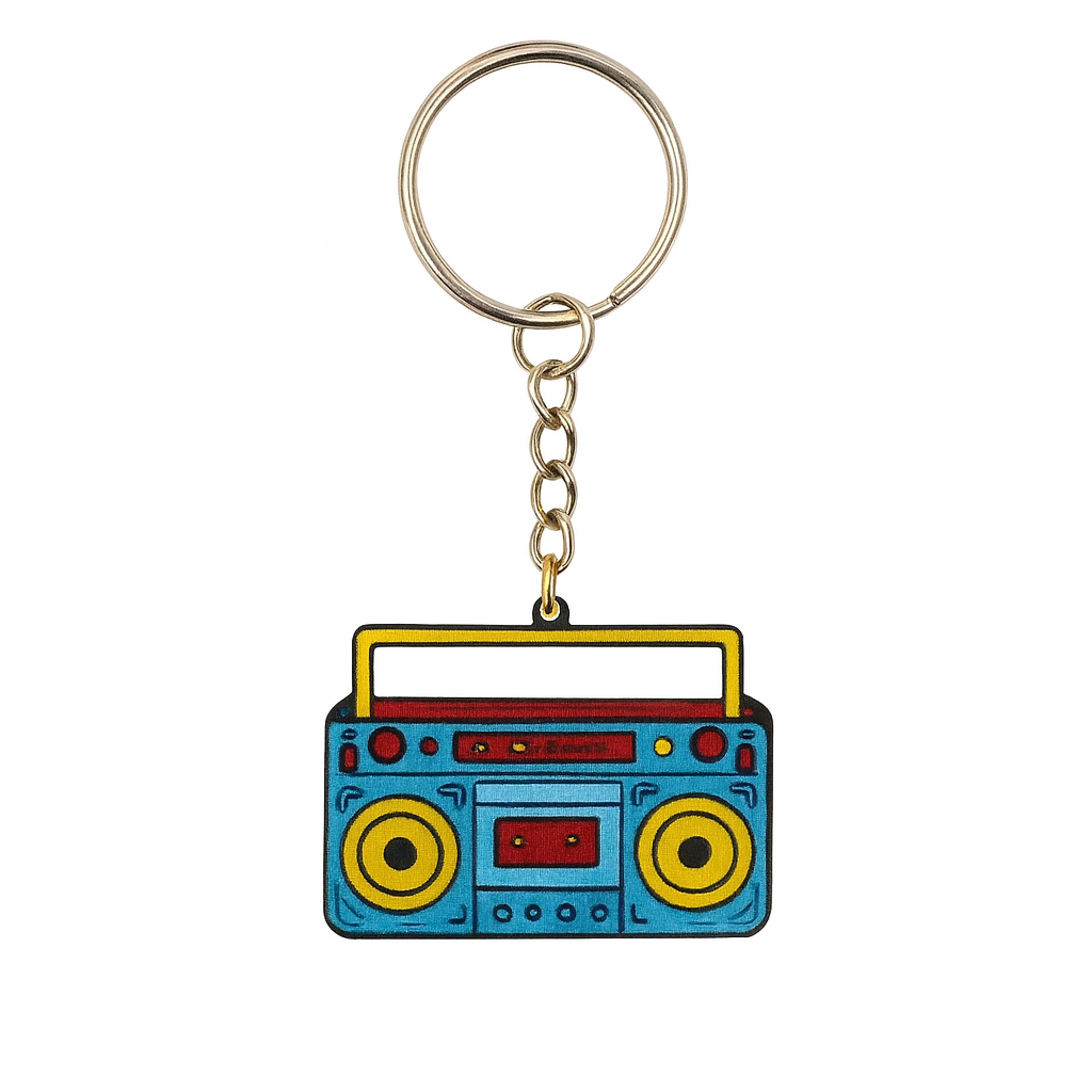 Retro Tape Player Keyring