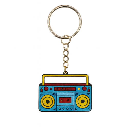 Retro Tape Player Keyring