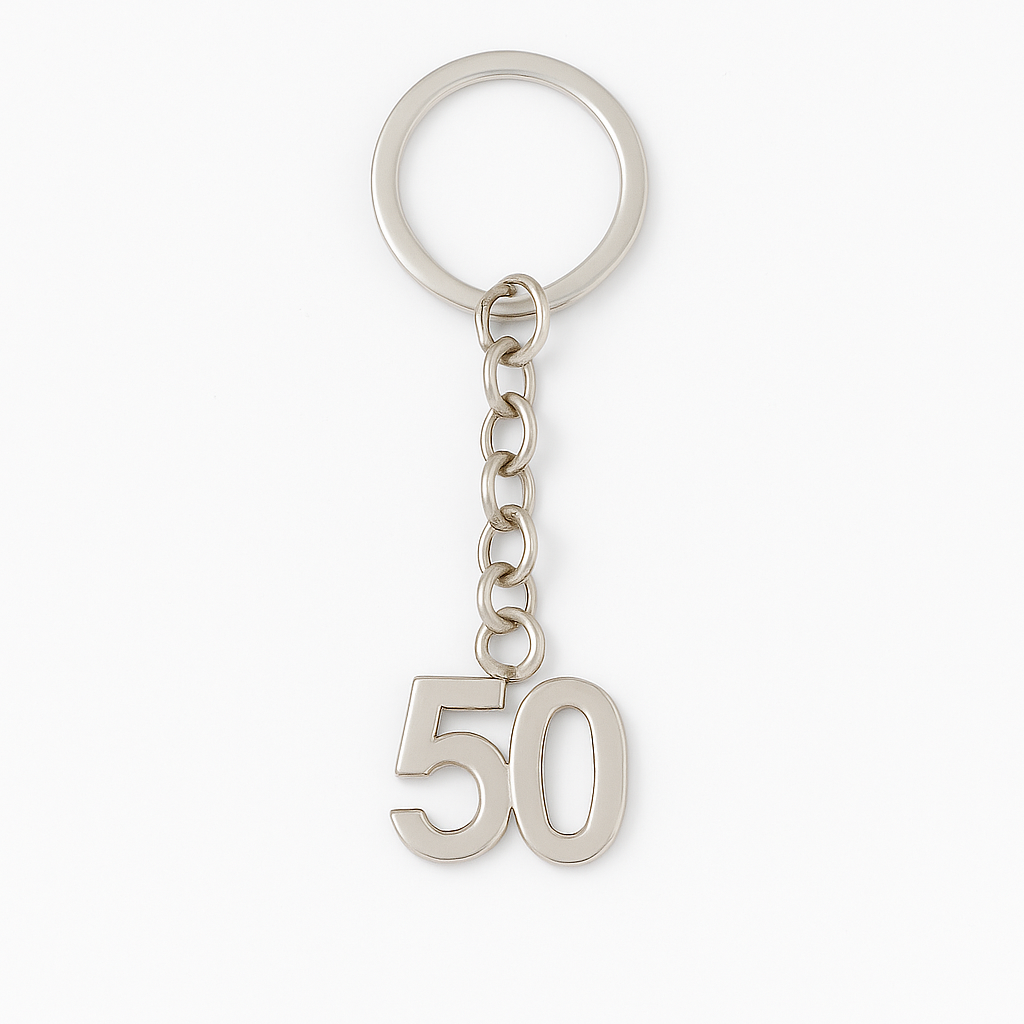 Aged 50 Keyring