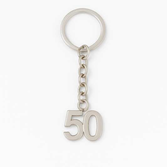 Aged 50 Keyring