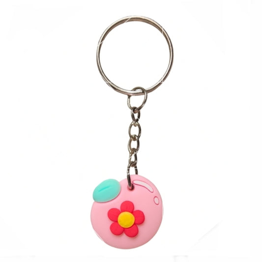 Pink Apple Keyring