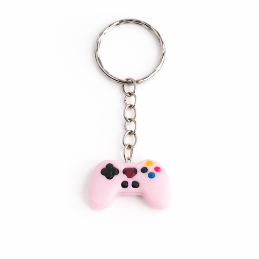 Game Console Pink Keyring