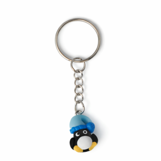 Winter Penguin Keyring