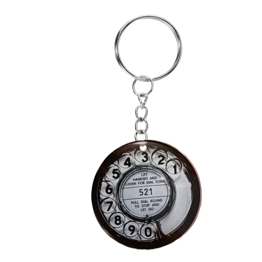 Retro Dial Keyring
