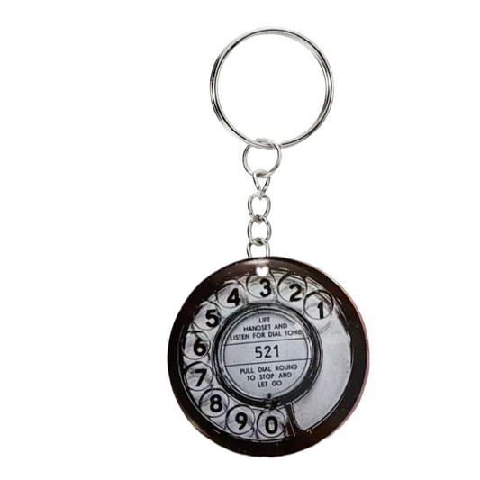 Retro Dial Keyring