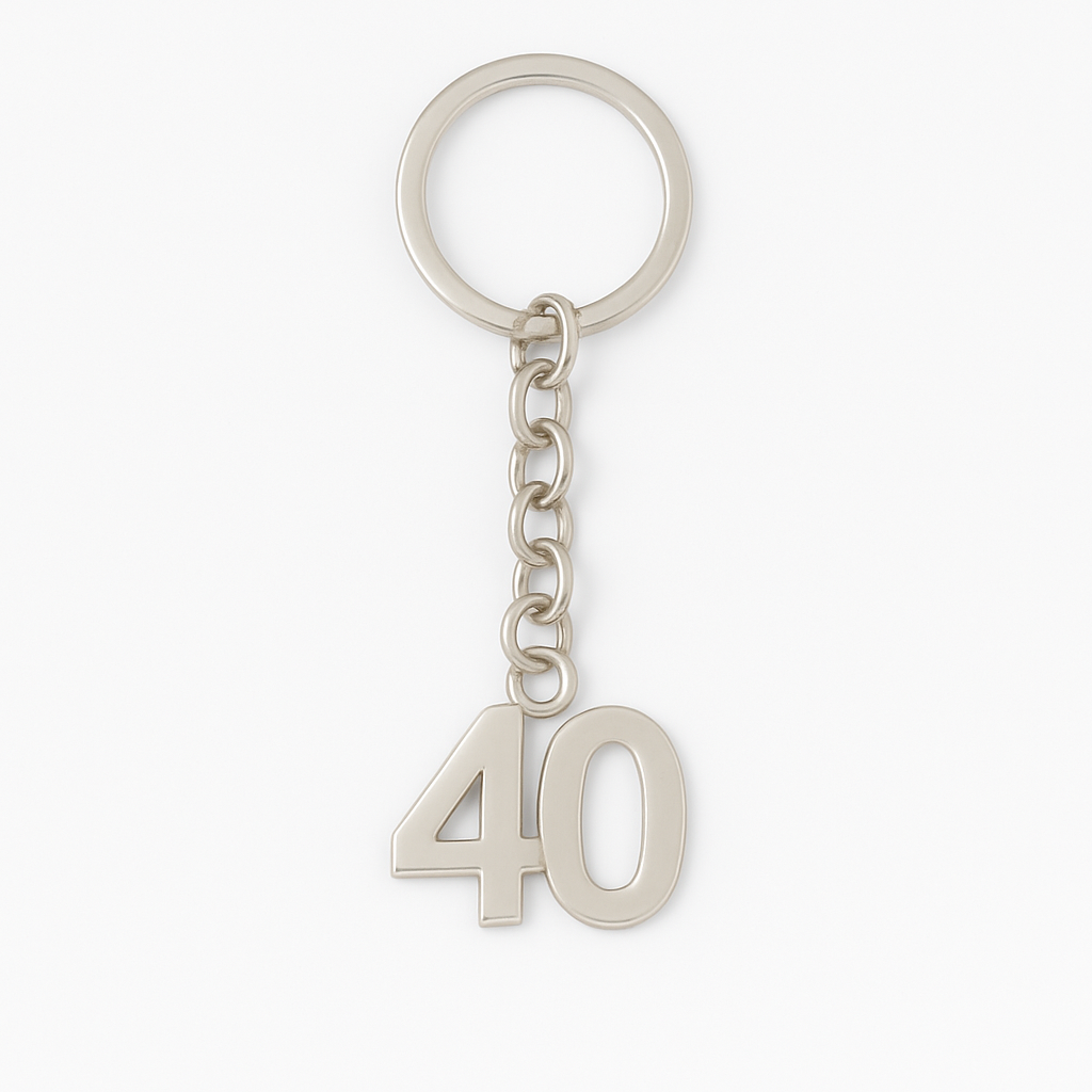 Aged 40 Keyring