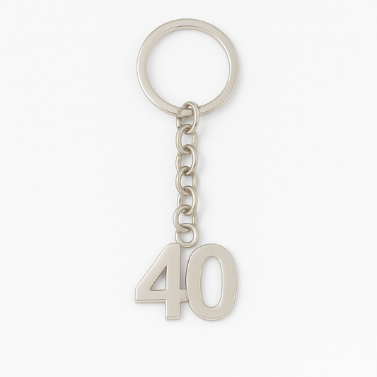 Aged 40 Keyring