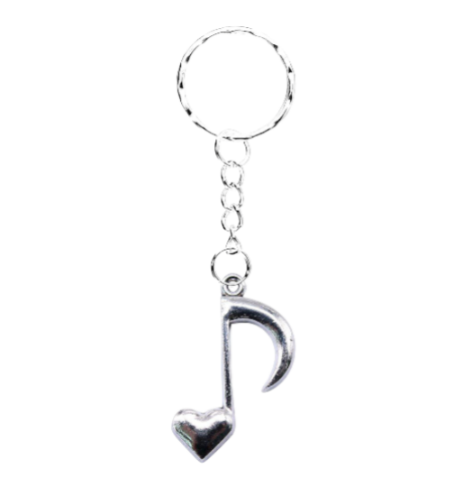 Music Note Keyring