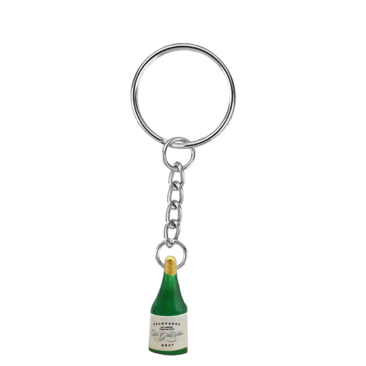Champagne Bottle Keyring