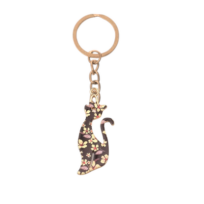 Black Cat Keyring