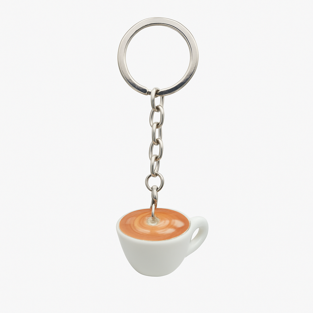 Cappuccino Keyring