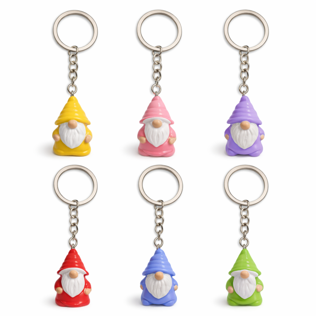 Little Gnome Keyring (Various Colours)