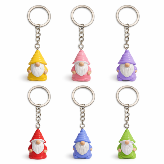 Little Gnome Keyring (Various Colours)