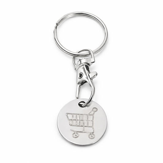 Trolley Coin Keyring